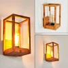 hofstein Applique murale d'extérieur Leset Brun, Couleur bois, 1 lumière* Lampes Modernes