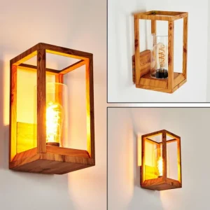 hofstein Applique murale d'extérieur Leset Brun, Couleur bois, 1 lumière* Lampes Modernes
