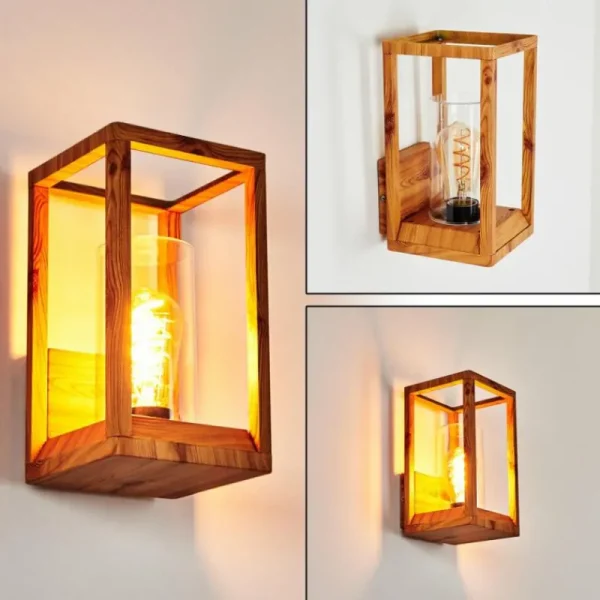 hofstein Applique murale d'extérieur Leset Brun, Couleur bois, 1 lumière* Lampes Modernes