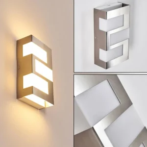 hofstein Applique murale d'extérieur Lannion LED Acier inoxydable, 3 lumières* Lampes Modernes