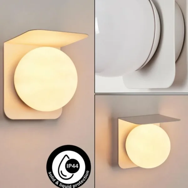 hofstein Applique murale d'extérieur Wimmis Blanc, 1 lumière* Lampes Modernes