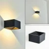 hofstein Applique murale d'extérieur Tématou LED Noir, 1 lumière* Lampes Modernes
