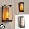 hofstein Applique murale d'extérieur Palanga Brun, Couleur bois, Noir, 1 lumière* Lampes Modernes