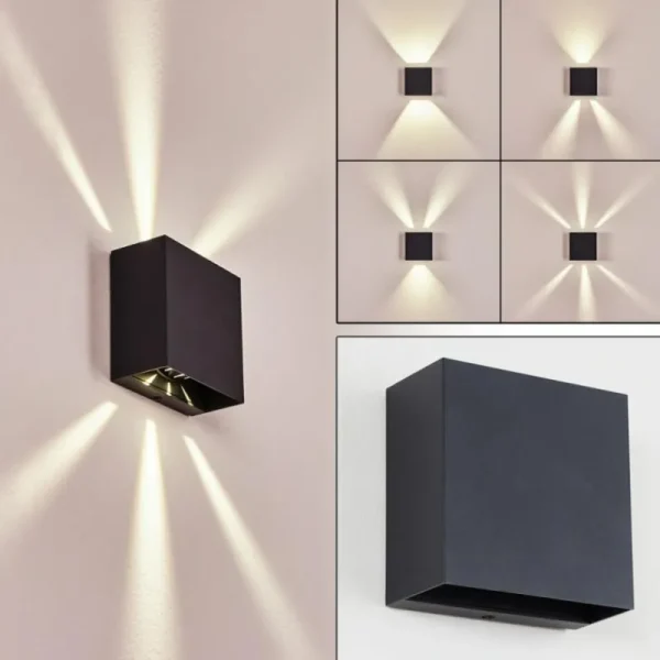 hofstein Applique murale d'extérieur Spidern LED Anthracite, 1 lumière* Lampes Modernes