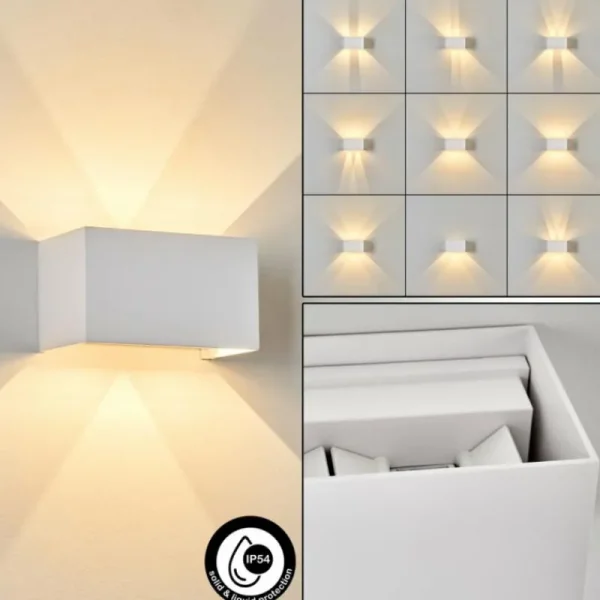 hofstein Applique murale d'extérieur Tamarin LED Blanc, 1 lumière* Lampes Modernes