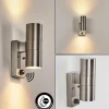 hofstein Applique murale d'extérieur Bessiebelle Acier inoxydable, 2 lumières, Détecteur de mouvement* Lampes Modernes
