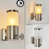 hofstein Applique murale d'extérieur Tolsona Nickel mat, 1 lumière, Détecteur de mouvement* Lampes Modernes