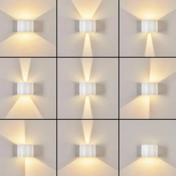hofstein Applique murale d'extérieur Tamarin LED Blanc, 2 lumières* Lampes Modernes