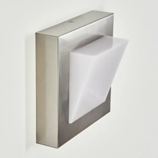 hofstein Applique murale d'extérieur Stearns LED Nickel mat, 1 lumière* Lampes Modernes