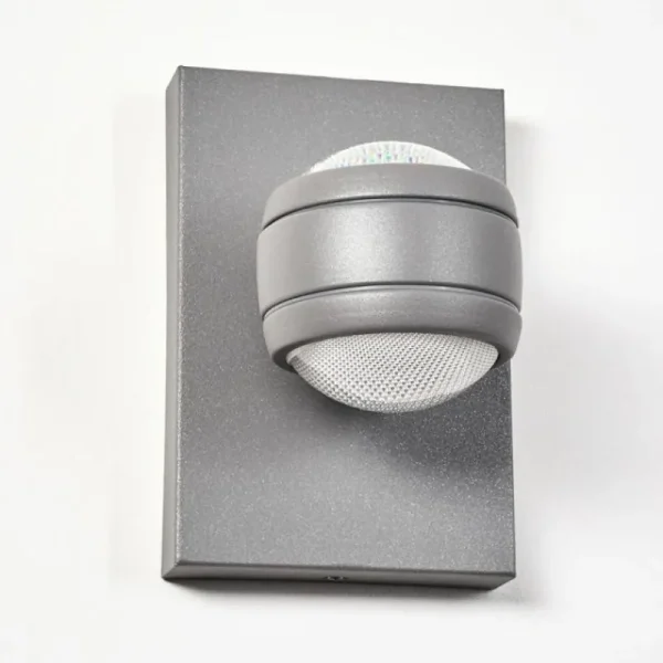 hofstein Applique murale d'extérieur Arsego LED Gris, 2 lumières* Lampes Modernes