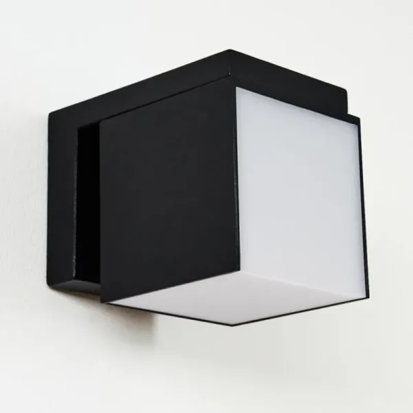 hofstein Applique murale d'extérieur Swanek LED Noir, 1 lumière* Lampes Modernes
