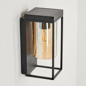 hofstein Applique murale d'extérieur Palanga LED Noir, 1 lumière, Détecteur de mouvement* Lampes Modernes