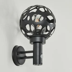 hofstein Applique murale d'extérieur Saaseg Anthracite, 1 lumière, Détecteur de mouvement* Lampes Modernes