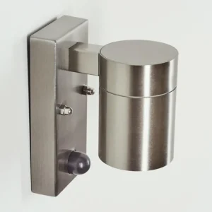 hofstein Applique murale d'extérieur Bessiebelle Acier inoxydable, 1 lumière, Détecteur de mouvement* Lampes Modernes