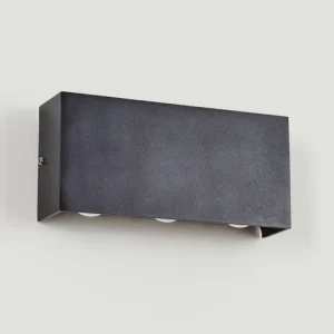 hofstein Applique murale d'extérieur Morenos LED Anthracite, Blanc, 6 lumières* Lampes Modernes