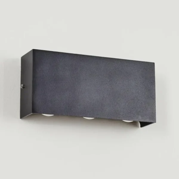 hofstein Applique murale d'extérieur Morenos LED Anthracite, Blanc, 6 lumières* Lampes Modernes