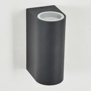 hofstein Applique murale d'extérieur Skaabu Noir, Blanc, 2 lumières* Lampes Modernes