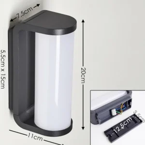 hofstein Applique murale d'extérieur Novelle LED Anthracite, 1 lumière* Lampes Modernes