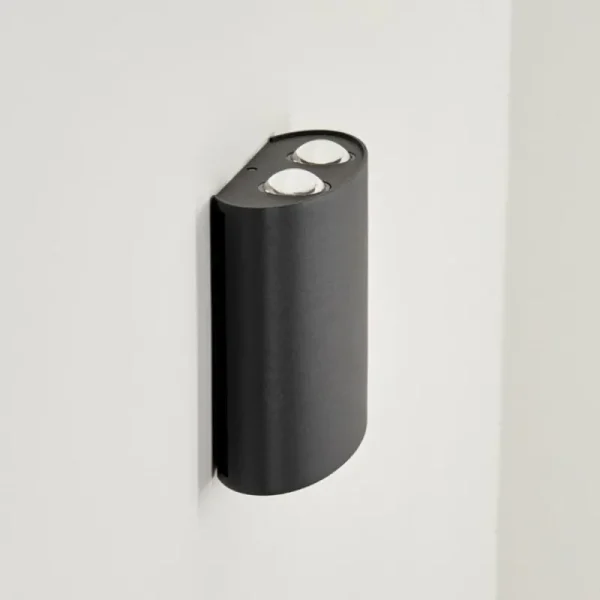 hofstein Applique murale d'extérieur Oiba LED Gris, 1 lumière* Lampes Modernes