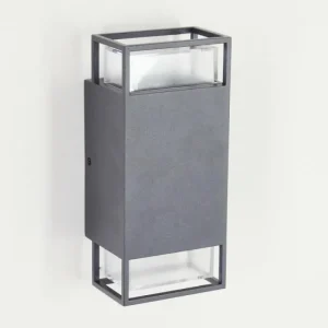 hofstein Applique murale d'extérieur Ramalhal Anthracite, 2 lumières* Lampes Modernes
