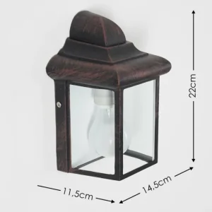 hofstein Applique murale d'extérieur Murto Rouille, 1 lumière* Lampes Modernes