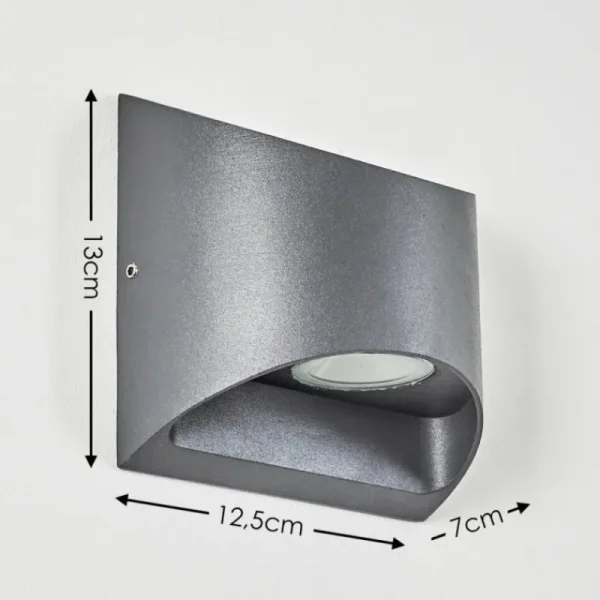 hofstein Applique murale d'extérieur Vikom LED Anthracite, 2 lumières* Lampes Modernes