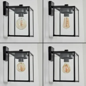 hofstein Applique murale d'extérieur Gramilla Noir, 1 lumière* Lampes Modernes