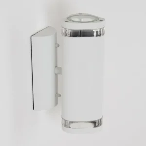 hofstein Applique murale d'extérieur Amyton Blanc, 2 lumières* Lampes Modernes