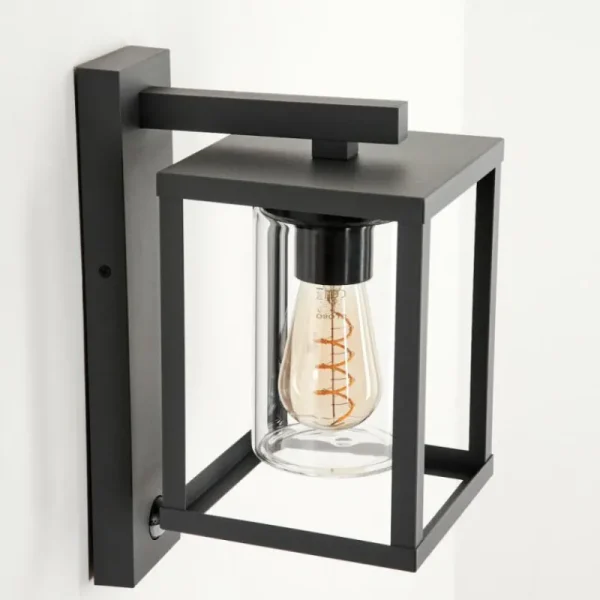 hofstein Applique murale d'extérieur Parkkola Anthracite, 1 lumière, Détecteur de mouvement* Lampes Modernes