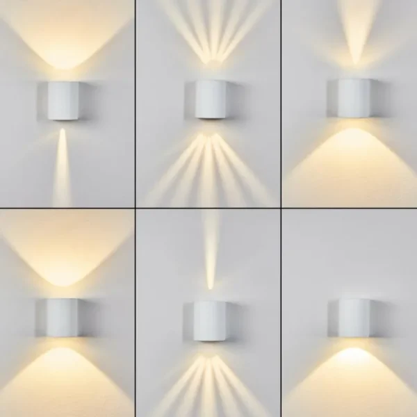 hofstein Applique murale d'extérieur Mora LED Blanc, 2 lumières* Lampes Modernes