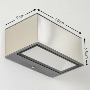 hofstein Applique murale d'extérieur Spider LED Acier inoxydable, 1 lumière* Lampes Modernes