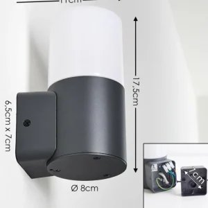 hofstein Applique murale d'extérieur Schafhaus Anthracite, 1 lumière* Lampes Modernes