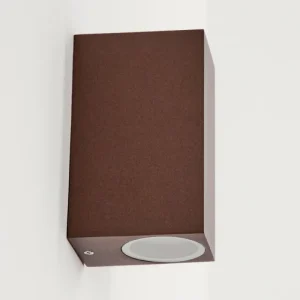 hofstein Applique murale d'extérieur Kingstown Rouille, 2 lumières* Lampes Modernes