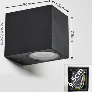 hofstein Applique murale d'extérieur Nordborg LED Noir, 1 lumière* Lampes Modernes