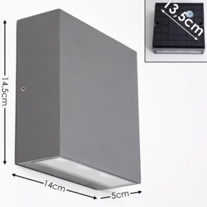 hofstein Applique murale d'extérieur Tinglev LED Anthracite, 1 lumière* Lampes Modernes