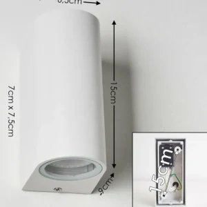 hofstein Applique murale d'extérieur Nordborg LED Blanc, 2 lumières* Lampes Modernes
