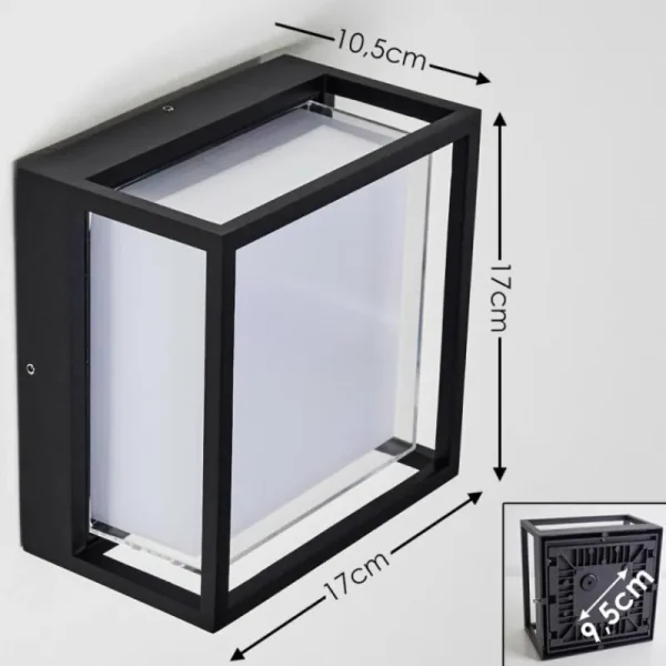 hofstein Applique murale d'extérieur Lysabild LED Noir, 1 lumière* Lampes Modernes