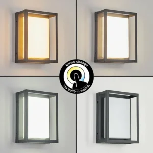 hofstein Applique murale d'extérieur Nonza LED Anthracite, 1 lumière* Lampes Modernes