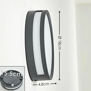hofstein Applique murale d'extérieur Chiavari LED Anthracite, 1 lumière* Lampes Modernes