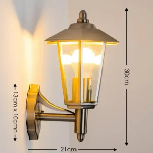 hofstein Applique murale d'extérieur Moskau Acier inoxydable, 1 lumière* Lampes Modernes
