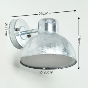 hofstein Applique murale d'extérieur Fezzou Zingué, 1 lumière* Lampes Modernes