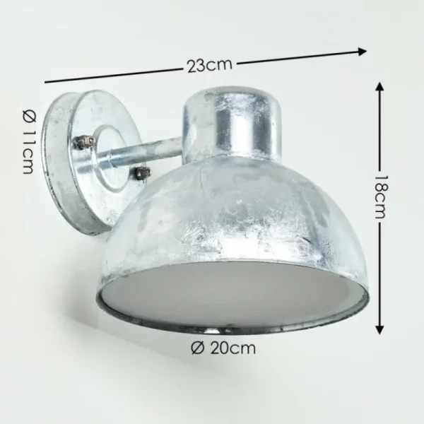 hofstein Applique murale d'extérieur Fezzou Zingué, 1 lumière* Lampes Modernes