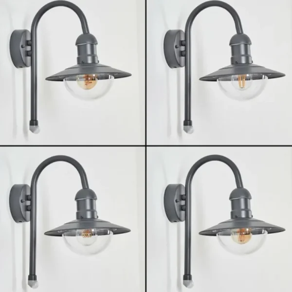 hofstein Applique murale d'extérieur Elima Anthracite, 1 lumière, Détecteur de mouvement* Lampes Modernes
