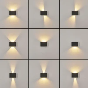 hofstein Applique murale d'extérieur Trapatrapa LED Anthracite, 2 lumières* Lampes Modernes
