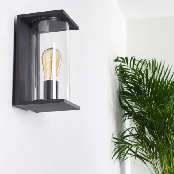 hofstein Applique murale d'extérieur Lesotho Noir, 1 lumière* Lampes Modernes