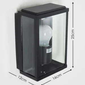 hofstein Applique murale d'extérieur Tieva Noir, 1 lumière* Lampes Modernes