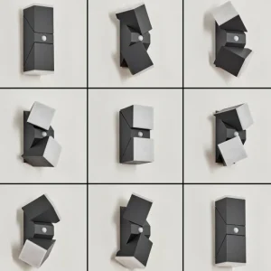 hofstein Applique murale d'extérieur Toogong LED Anthracite, 2 lumières, Détecteur de mouvement* Lampes Modernes