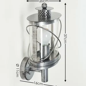 hofstein Applique murale d'extérieur Chamesol Brun, Argenté, 1 lumière* Lampes Modernes