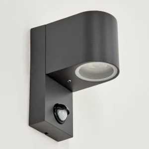 hofstein Applique murale d'extérieur Kingstown Anthracite, Transparent, 1 lumière, Détecteur de mouvement* Lampes Modernes