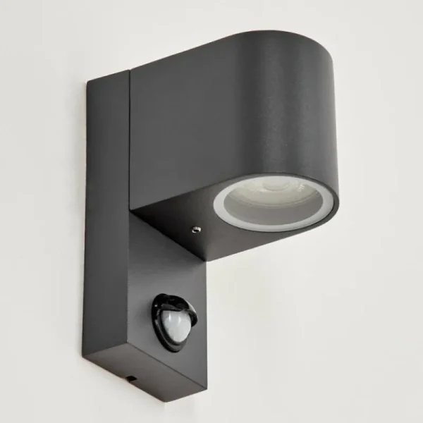 hofstein Applique murale d'extérieur Kingstown Anthracite, Transparent, 1 lumière, Détecteur de mouvement* Lampes Modernes